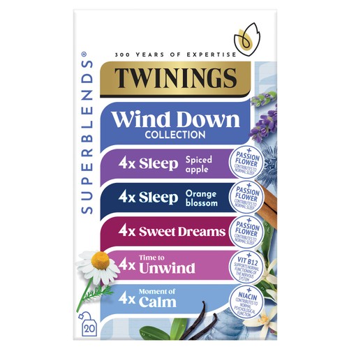 Twinings Superblends Wind Down Collection 20 Tea Bags