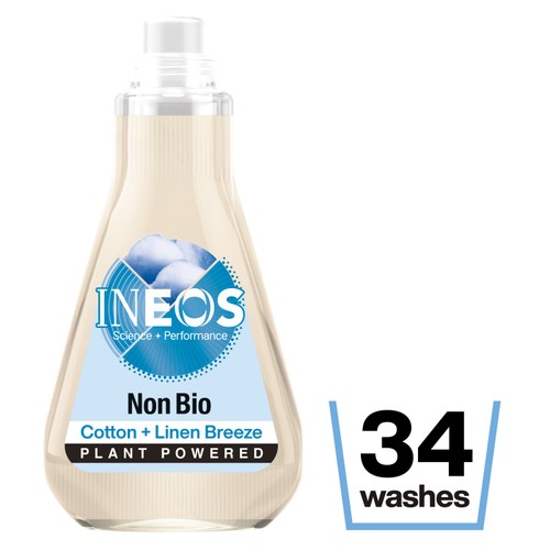 INEOS Non Bio Laundry Liquid Detergent Cotton + Linen Breeze 33 Washes 