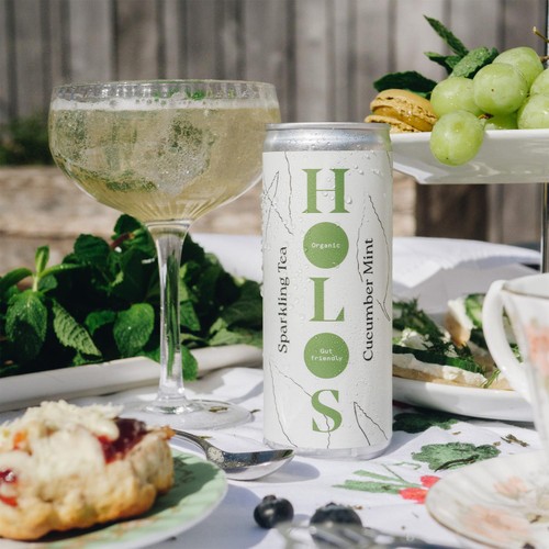 HOLOS Organic Sparkling Tea Cucumber Mint
