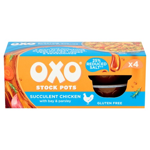 Oxo 4 Reduced Salt Chicken Stock Pots
