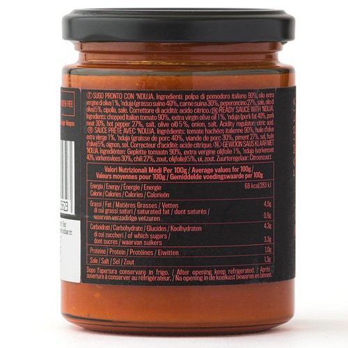 Crispino Pasta Sauce Tomato Nduja di Spilinga