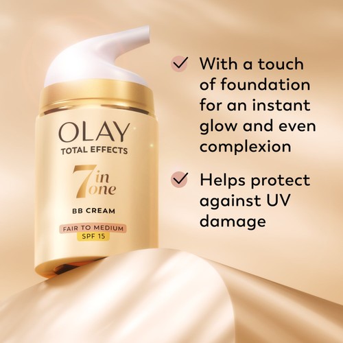 Olay Total Effects 7in1 Touch of Foundation BB Moisturiser Fair to Medium