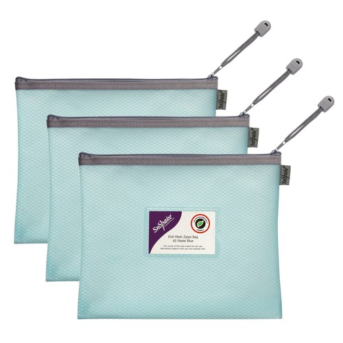 Snopake A5 EVA Blue Mesh Zip Bag