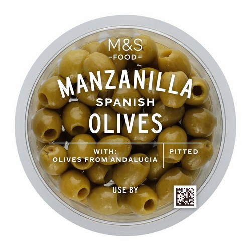 M&S Spanish Pitted Mild Manzanilla Olives
