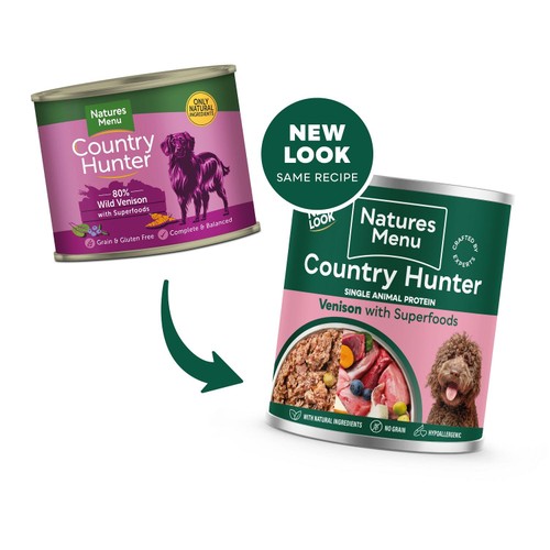Natures Menu Country Hunter Venison Wet Dog Food Cans