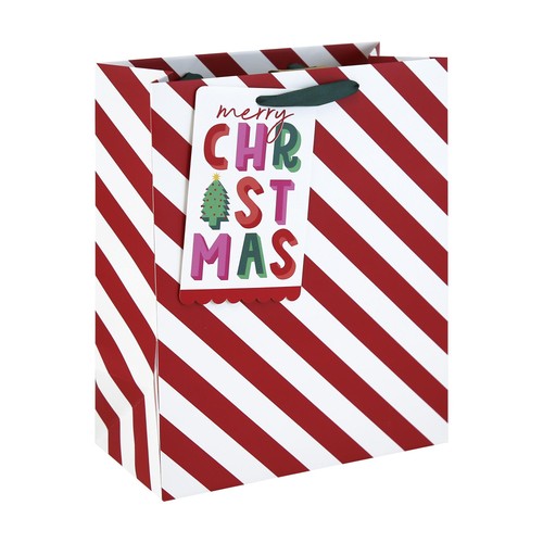 Candy Cane Large Christmas Gift Bag