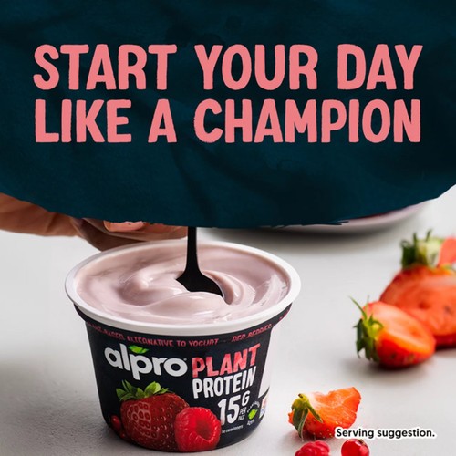 Alpro 15g High Protein Red Berries Dairy Free Soya Yoghurt Alternative