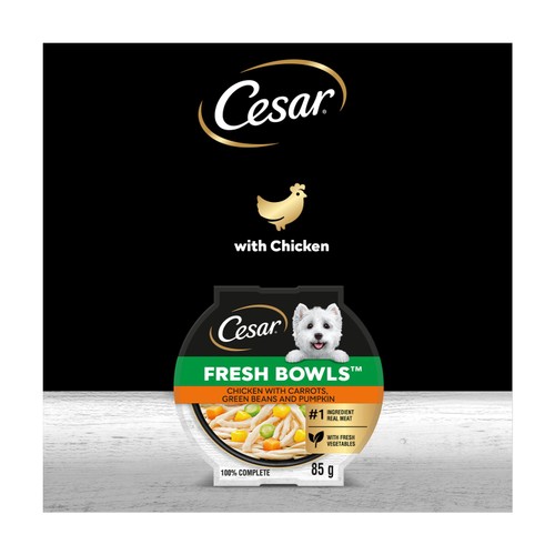 Cesar Fresh bowls with Chicken in Gravy