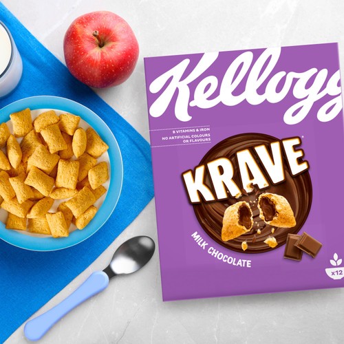 Kellogg's Krave Milk Chocolate Breakfast Cereal