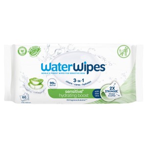 WaterWipes Biodegradable Hydrating Baby Wipes 60 pack