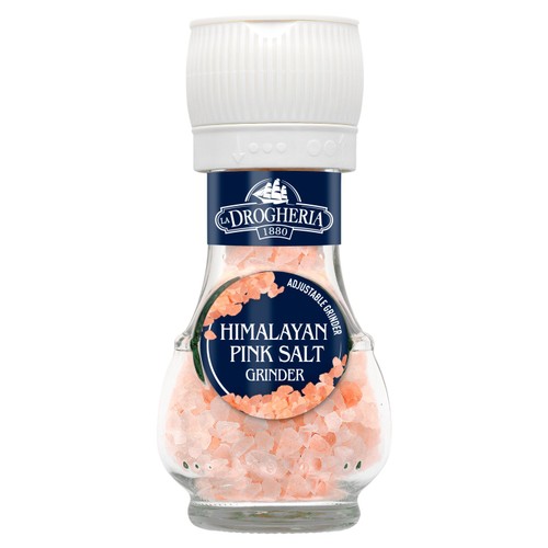 La Drogheria Pink Himalayan Salt Mill Adjustable Grinder