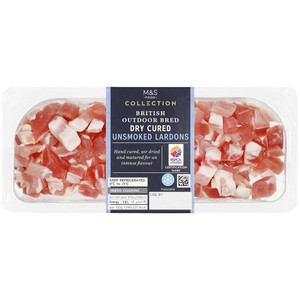 M&S Collection Dry Cured Unsmoked Bacon Lardons