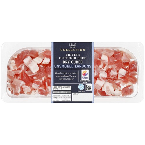 M&S Collection Dry Cured Unsmoked Bacon Lardons