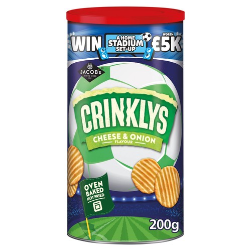 Jacob's Crinklys Cheese & Onion Baked Snacks