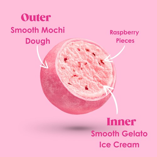Little Moons Raspberry Mochi Ice Cream