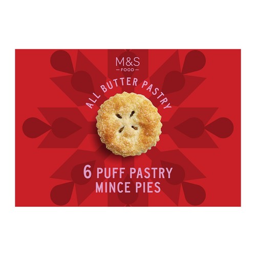 M&S 6 Puff Pastry Mince Pies