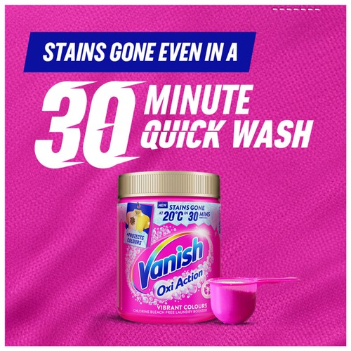 Vanish Oxi Action Powder Fabric Stain Remover Powder Colours 