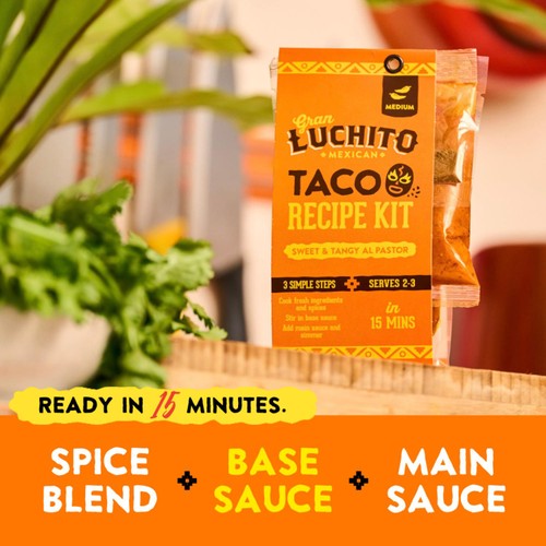 Gran Luchito Sweet & Tangy' Easy Al Pastor Taco Recipe Kit