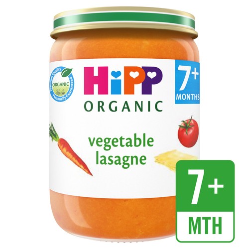 HiPP Organic Vegetable Lasagne Baby Food Jar 7+ Months 