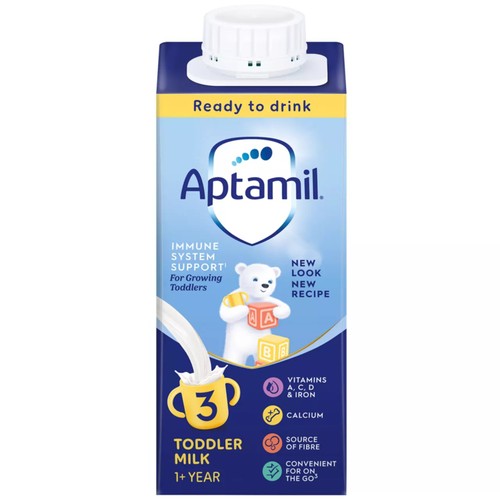 Aptamil 3 Toddler Milk Formula Liquid Ready to Feed 1-3 Years