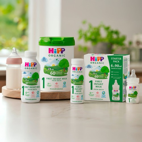HiPP Organic 1 First Infant Baby Milk Formula Starter Pack, From Birth
