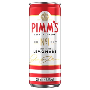 Pimm's No.1 & Lemonade Ready to Drink Premix 250ml