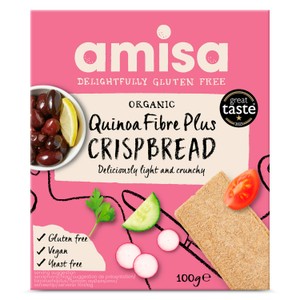 Amisa Organic Gluten Free Quinoa Fibre Plus Crispbread