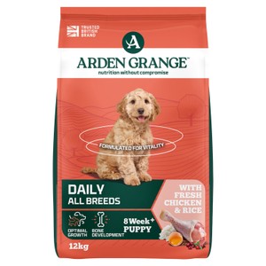Arden Grange Puppy/Junior Large Breed Dry Dog Food - Chicken & Rice - 12kg