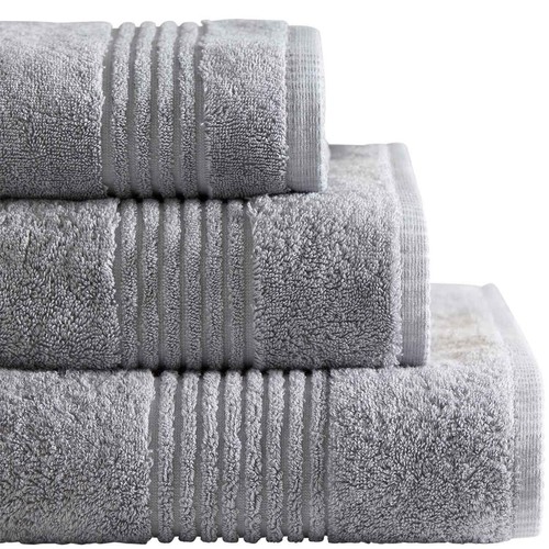 M&S Luxury Egyptian Cotton Extra Large Bath Sheet, Silver Grey