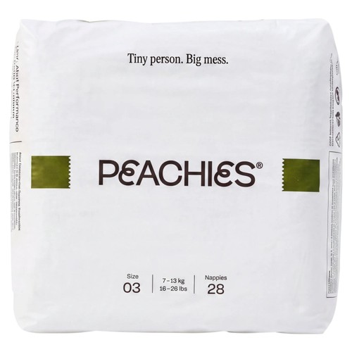 PEACHIES Premium Nappies Size 03 (7-13kg), Single Pack