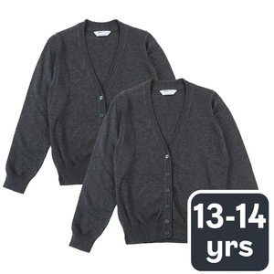 M&S Unisex Pure Cotton Jumper, 10-11 Years, Grey