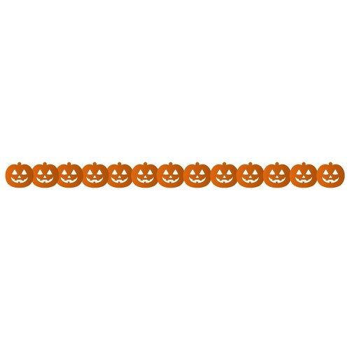 Halloween Pumpkin Tissue Garland 3m