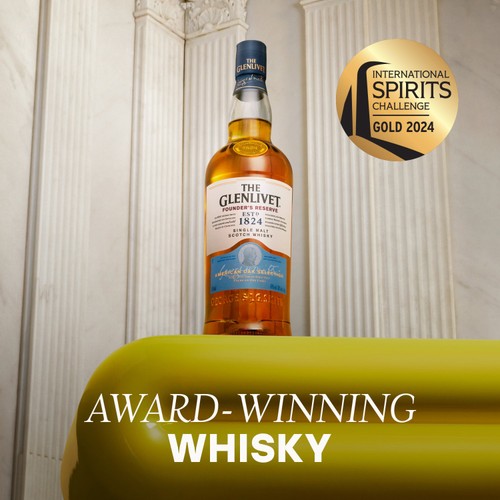 The Glenlivet Founders Reserve Single Malt Scotch Whisky  With Giftbox