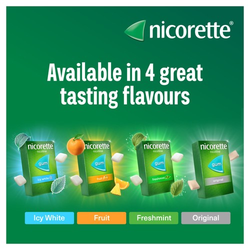 Nicorette Original Gum, 2 mg, 105 Pieces (Stop Smoking Aid)