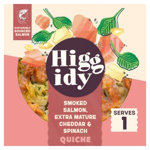 Higgidy Smoked Salmon & Spinach Quiche155g