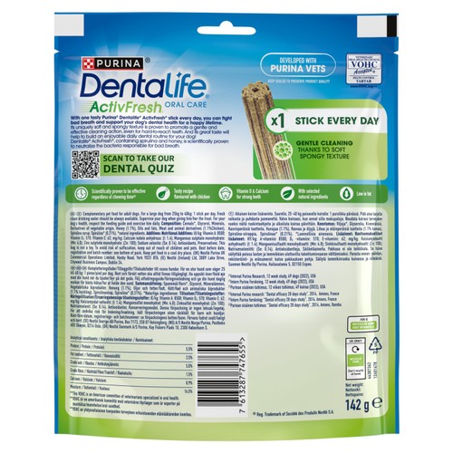 Dentalife ActivFresh Large Dental Chicken Dog Chews 