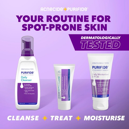Acnecide Face Wash Treatment with Benzoyl Peroxide