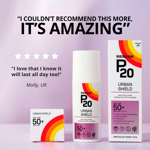 Riemann P20 Urban Shield Face SPF 50+ Sun Cream