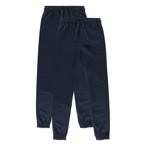 M&S Kids Cotton-Rich Joggers, 10-11 Years, Navy