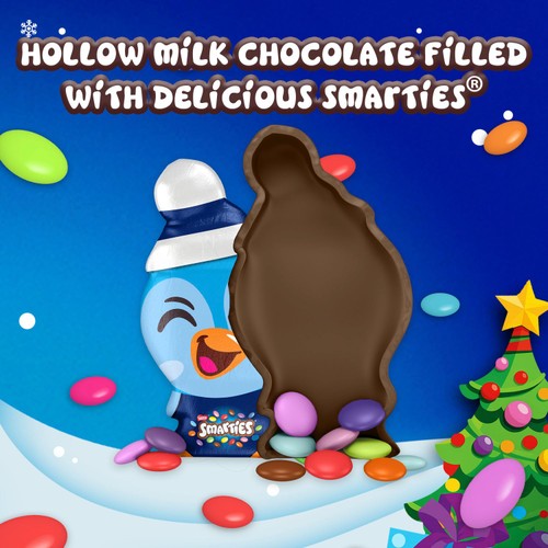 Smarties Milk Chocolate Christmas Penguin