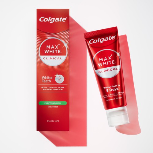 Colgate Max White Clinical Purifying Teeth Whitening Toothpaste