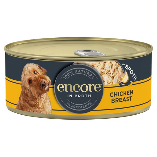 Encore Natural Wet Dog Food Tin Chicken Breast in Broth