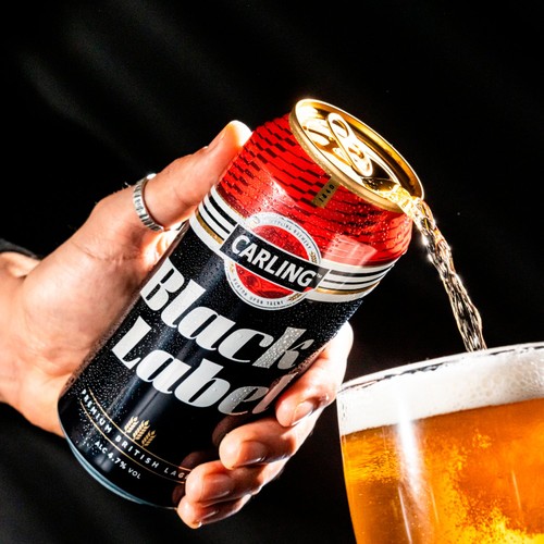 Carling Black Label Lager Beer Cans