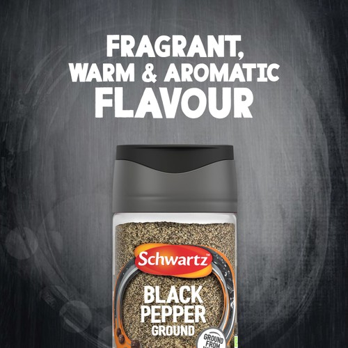 Schwartz Ground Black Pepper Jar