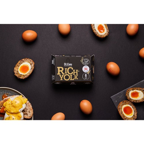 St. Ewe Rich Yolk 6 Free-Range Eggs Large