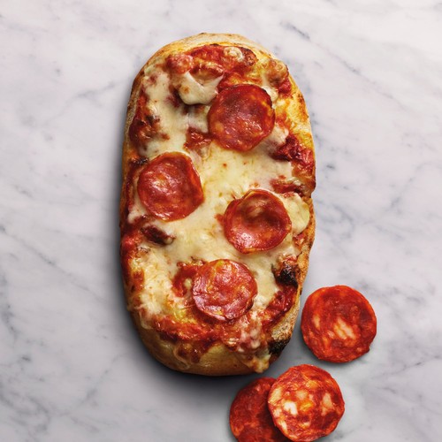 Crosta Mollica Pinsa Salami & Mozzarella