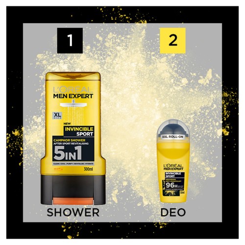 L'Oreal Men Expert Roll On Anti-Perspirant Deodorant  Invisible Sport