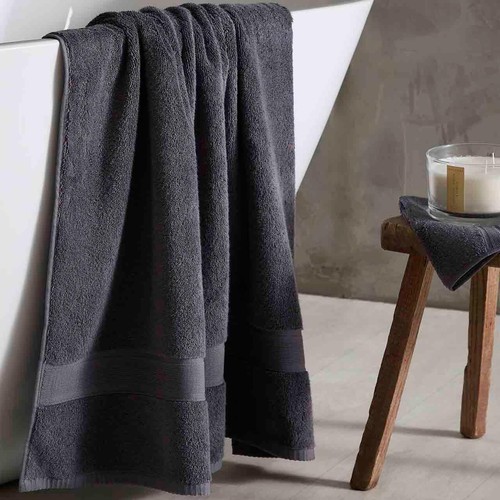M&S Ultimate Super Soft Pure Cotton Towel, Extra Large, Dark Charcoal