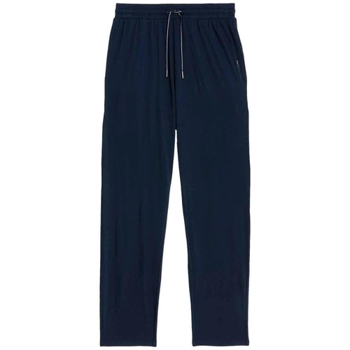 M&S Supima Cotton Blend Pyjama Bottoms, S, Dark Navy