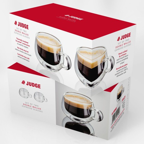 Judge Double Walled Glass Espresso Set of 2